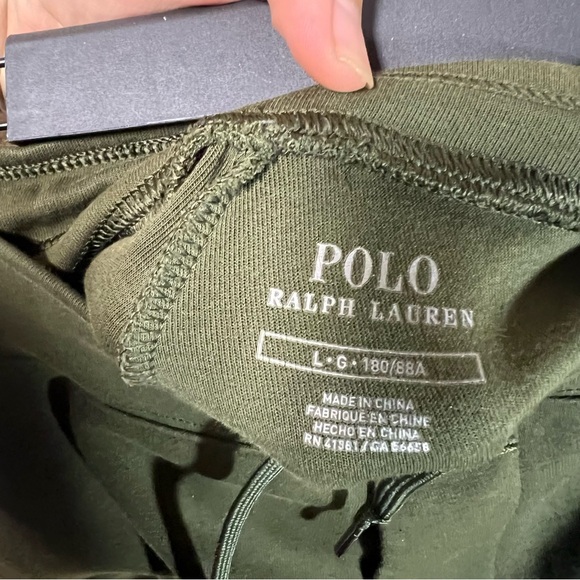 Polo Ralph Lauren Double Knit Jogger Pants Mens Large Green 35x29 - Picture 3 of 4